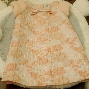 Pink and silver brochure dress